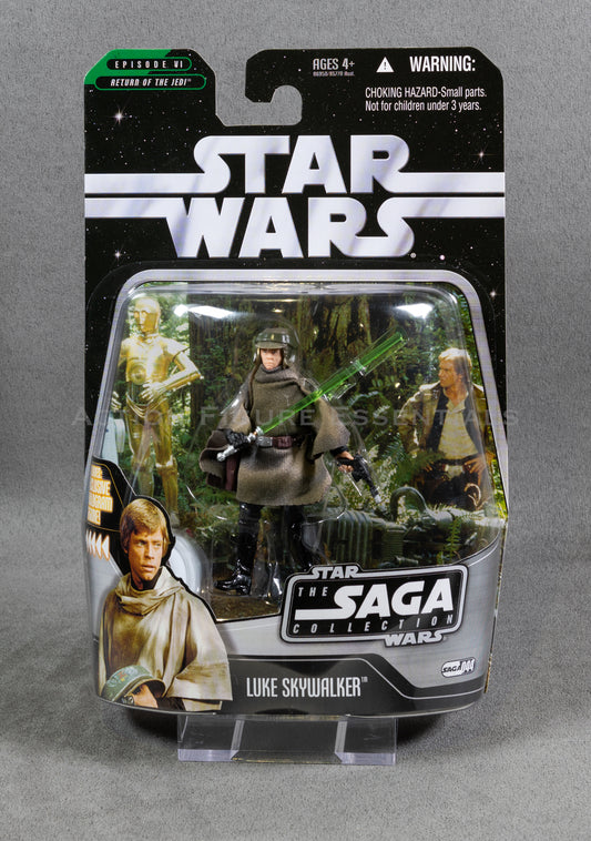 Star Wars: The Saga Collection - Luke Skywlker (Endor) - 3.75" Action Figure - New Sealed Card - MOC