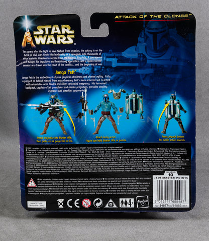 Star Wars: Attack of The Clones - Jango Fett Electronic Pack - 3.75" Action Figure - New Sealed Card - MOC