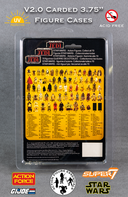 Star Wars Storage/Display Star Cases for Carded Action Figures - Version 2 (Set of 2 Cases)