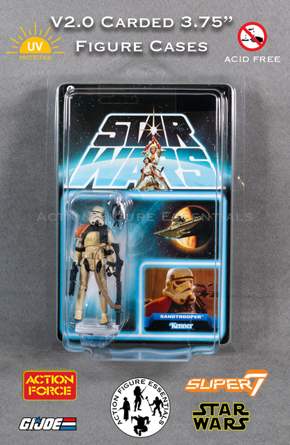 Star Wars Storage/Display Star Cases for Carded Action Figures - Version 2 (Set of 2 Cases)