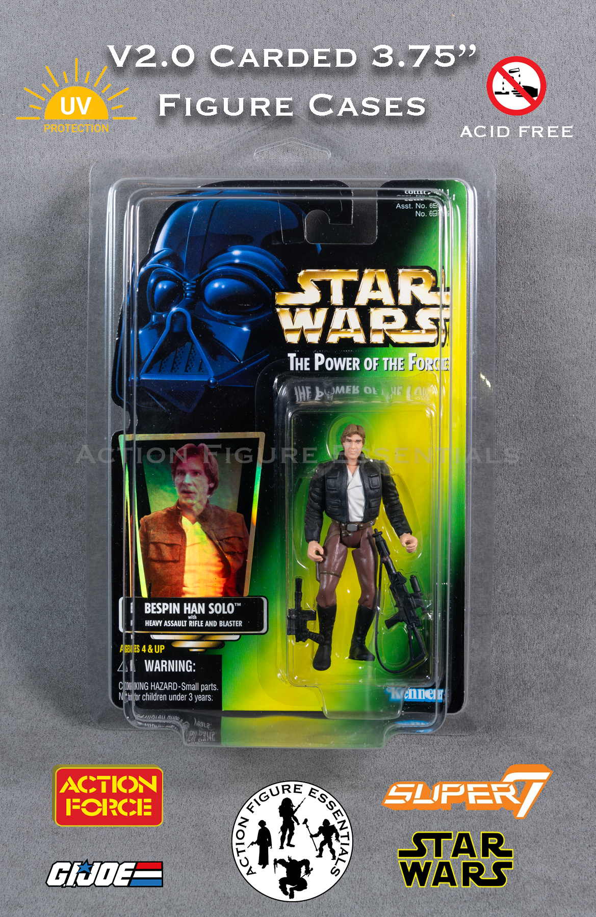 Star Wars Storage/Display Star Cases for Carded Action Figures - Version 2 (Set of 2 Cases)