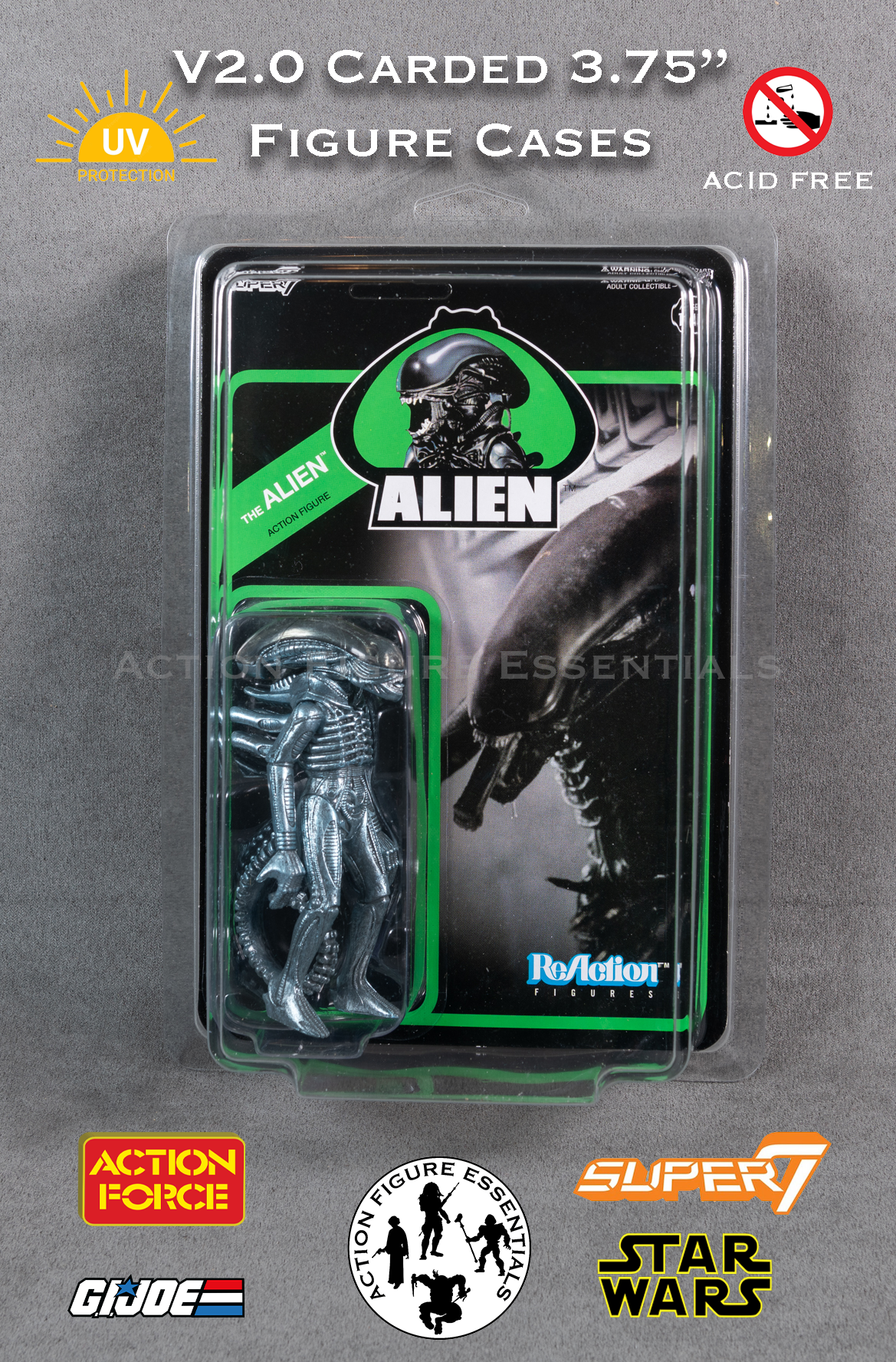 Super 7 Carded Figure Cases - Alien