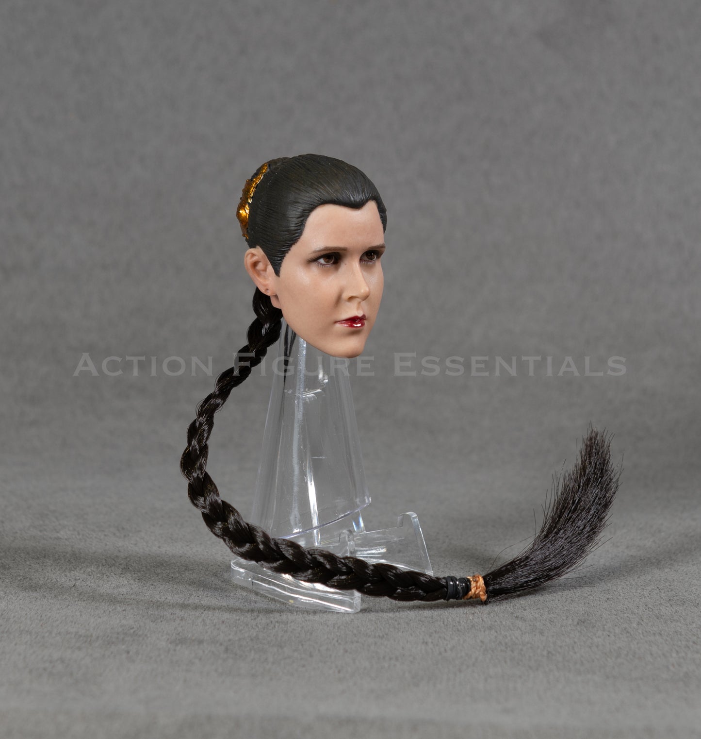 Star Wars Slave Leia Carrie Fisher Head Sculpt Custom Return of The Jedi 1/6 Hot Toys Scale