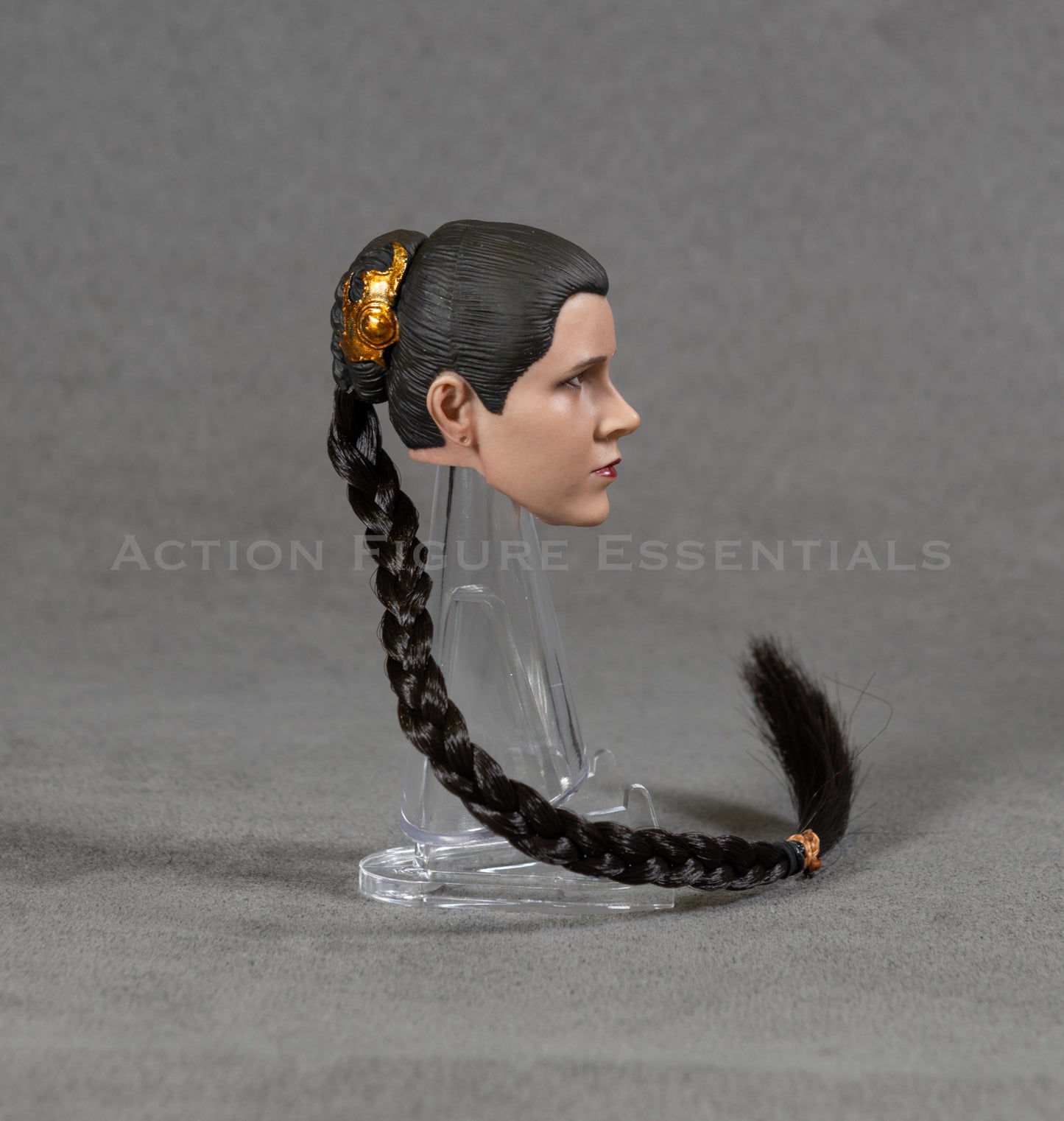 Star Wars Slave Leia Carrie Fisher Head Sculpt Custom Return of The Jedi 1/6 Hot Toys Scale