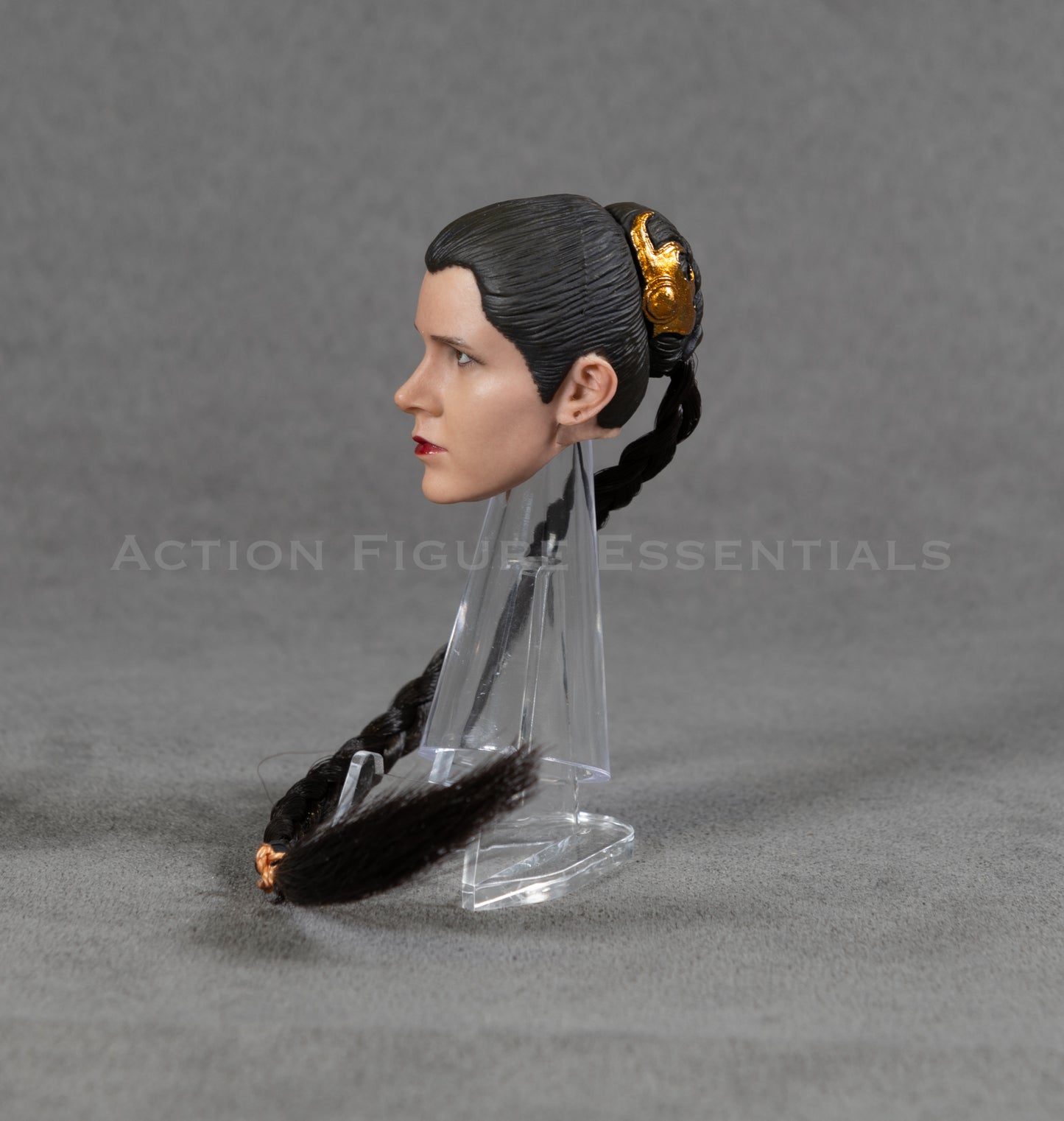 Star Wars Slave Leia Carrie Fisher Head Sculpt Custom Return of The Jedi 1/6 Hot Toys Scale