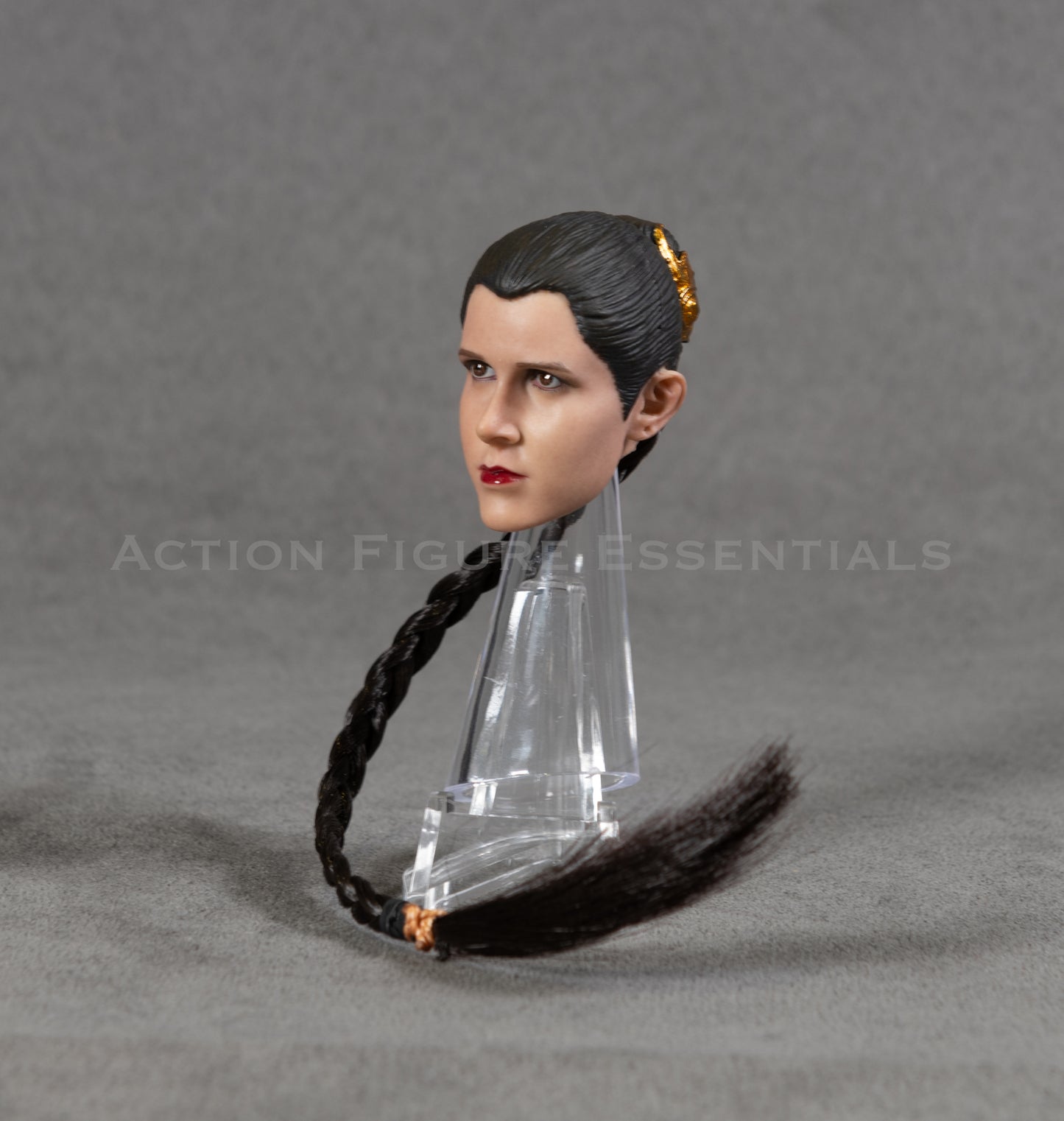 Star Wars Slave Leia Carrie Fisher Head Sculpt Custom Return of The Jedi 1/6 Hot Toys Scale