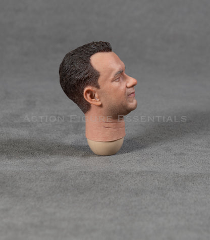 Tom Hanks Head Sculpt Custom Captain John Miller - Saving Private Ryan - World War II Army 1/6 Hot Toys DID Scale