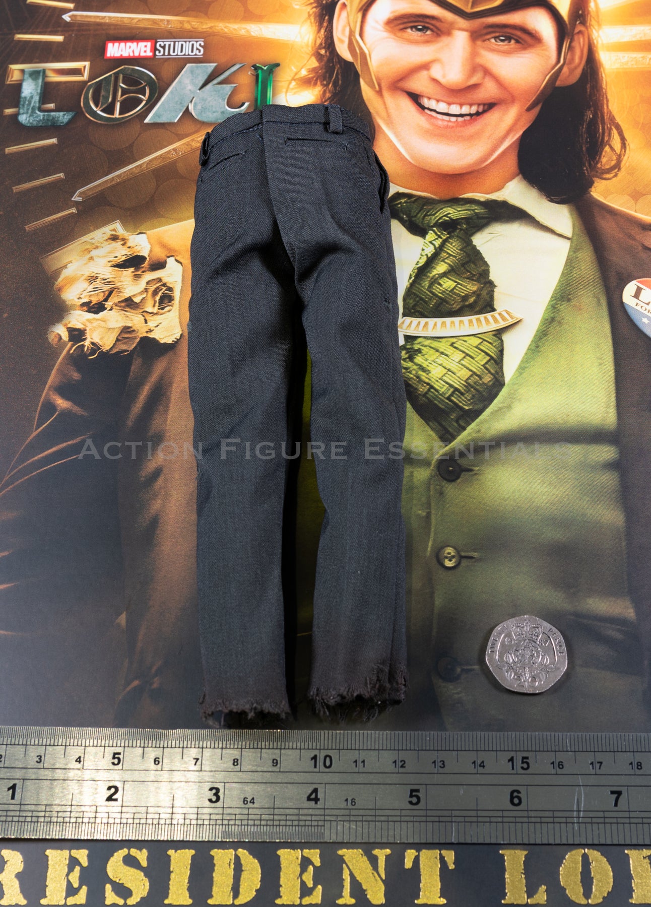 Hot Toys Loki Suit Pants Weathered Trousers President TMS066 1/6 Scale