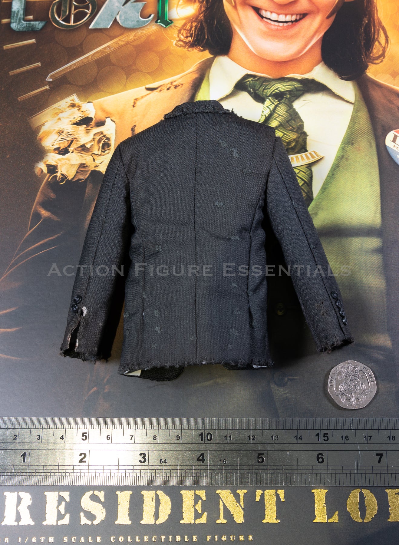 Hot Toys Loki Suit Jacket Weathered President TMS066 Marvel 1/6 Scale