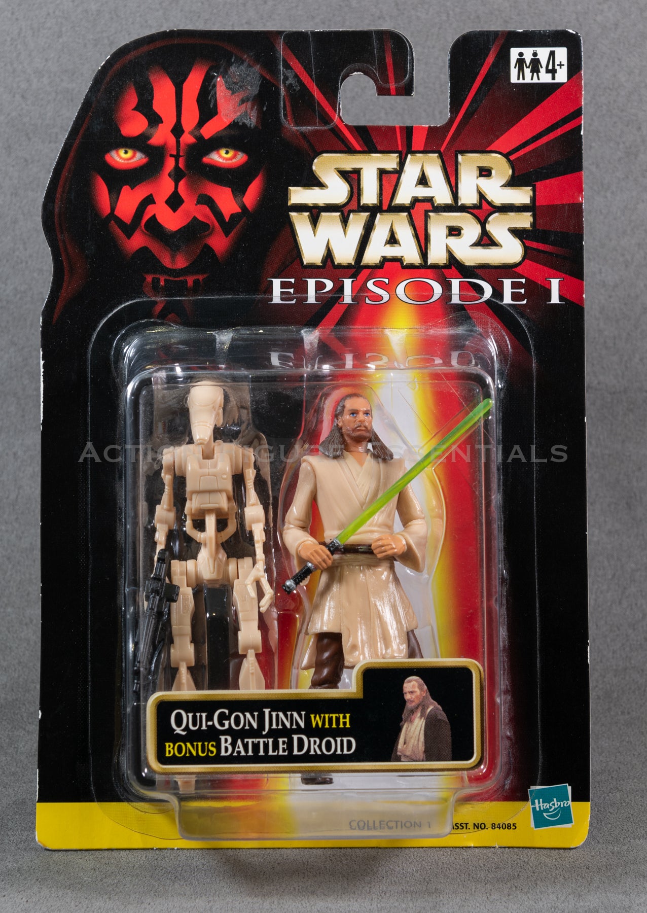 Star Wars: Episode 1 - Qui Gon Jinn/Battle Droid 2 Pack - 3.75" Action Figure - New Sealed Card - MOC