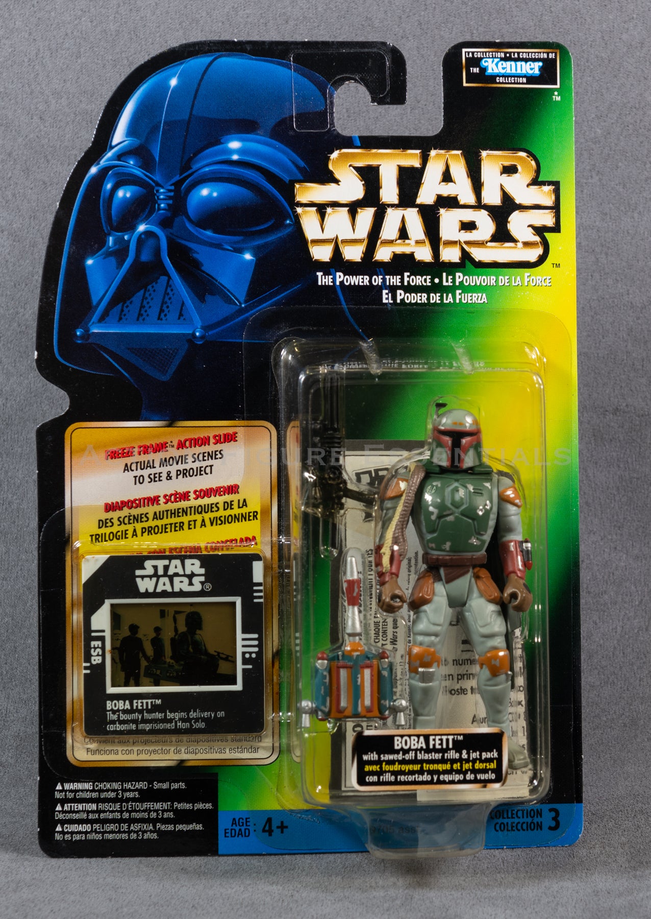 Star Wars: Empire Strikes Back - Boba Fett (Freeze Frame) - 3.75" Action Figure - New Sealed Card - MOC