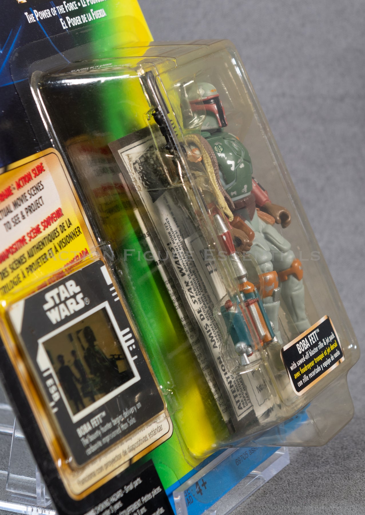 Star Wars: Empire Strikes Back - Boba Fett (Freeze Frame) - 3.75" Action Figure - New Sealed Card - MOC