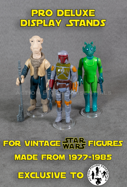 Vintage Star Wars Display Stands - Pro Deluxe (DX) - Small Version - (Set of 20 Stands)