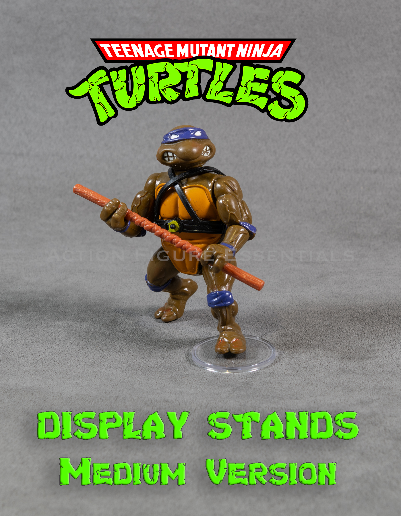 Vintage Teenage Mutant Ninja Turtles - Action Figure Display Stands - Medium - (Set of x20 Stands)