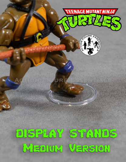 Vintage Teenage Mutant Ninja Turtles - Action Figure Display Stands - Size Medium