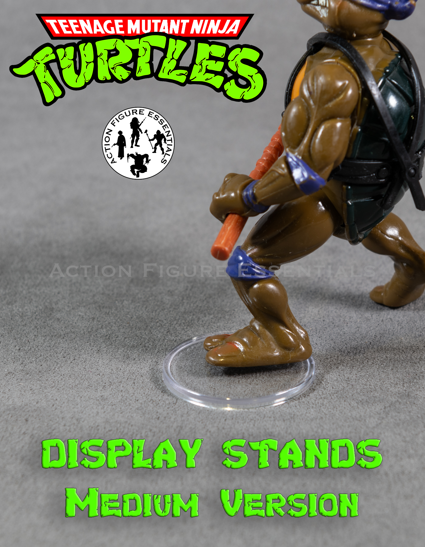 Vintage Teenage Mutant Ninja Turtles - Action Figure Display Stands - Medium - (Set of x1 Stand)