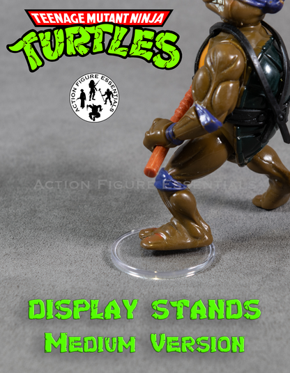 Vintage Teenage Mutant Ninja Turtles - Action Figure Display Stands - Size Medium