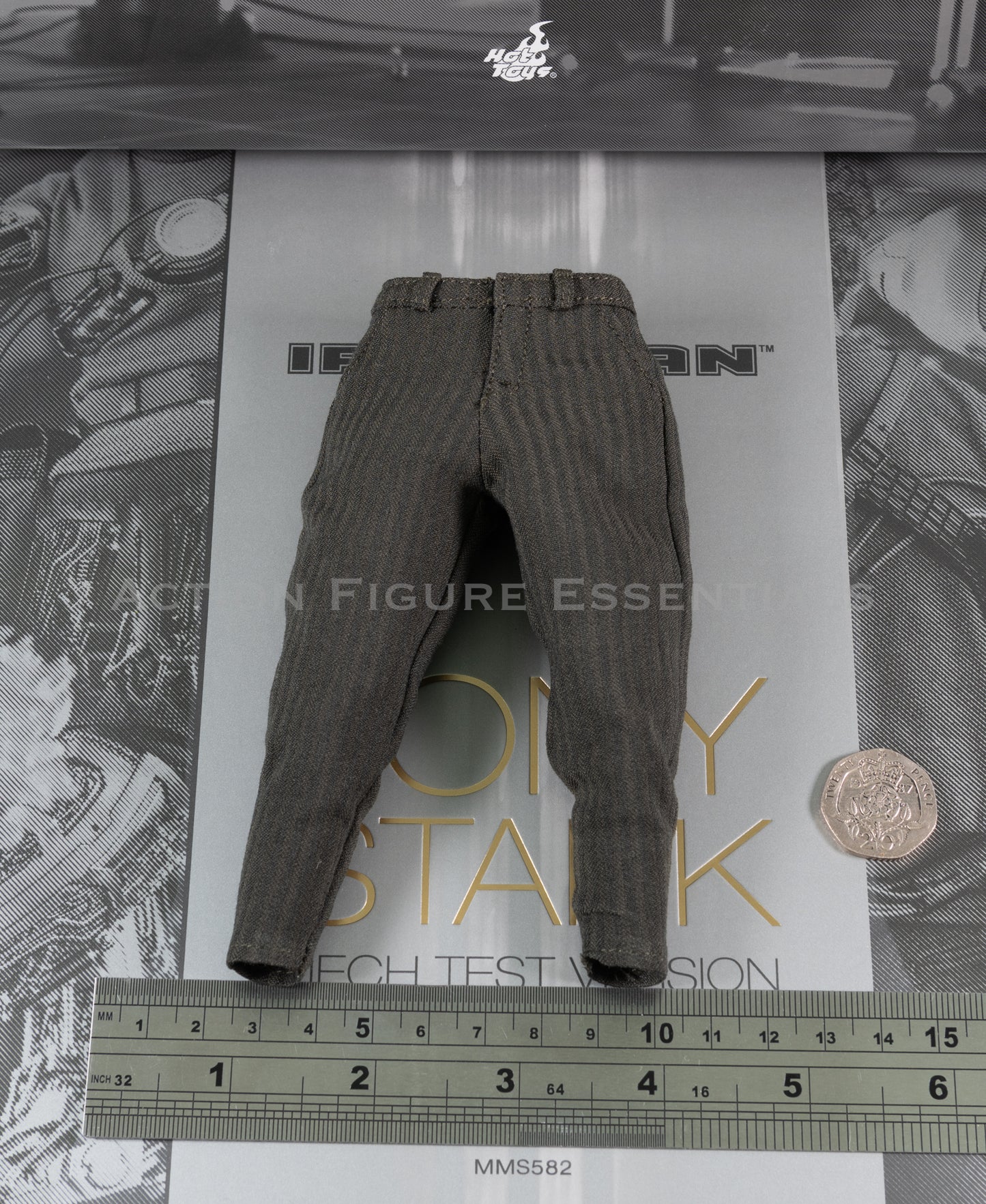 Hot Toys Marvel Tony Stark Trousers Pants Mech Test MMS582 Deluxe Workshop 1/6 Scale