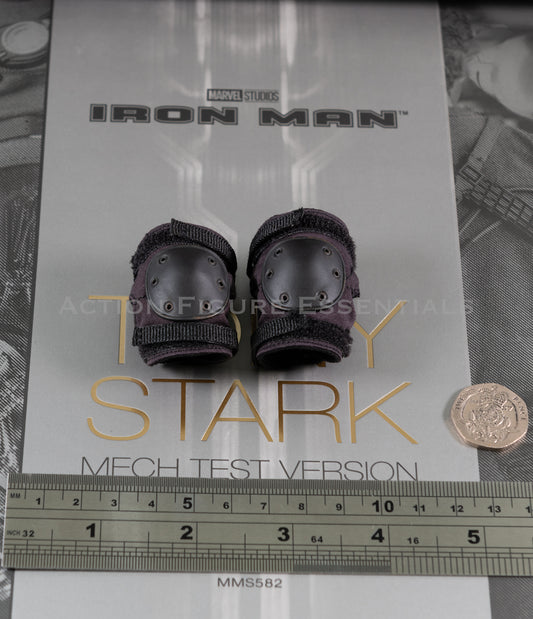 Hot Toys Tony Stark Knee Pads Mech Test Work Shop MMS582 1/6 Scale