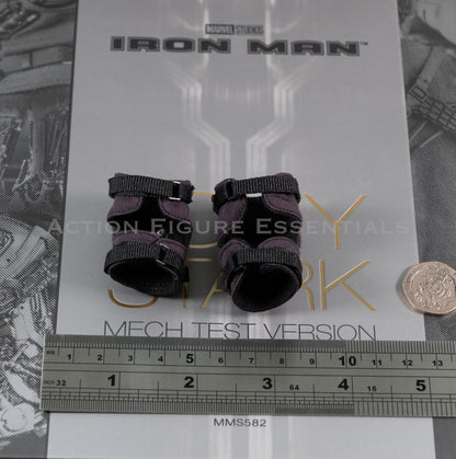 Hot Toys Tony Stark Knee Pads Mech Test Work Shop MMS582 1/6 Scale