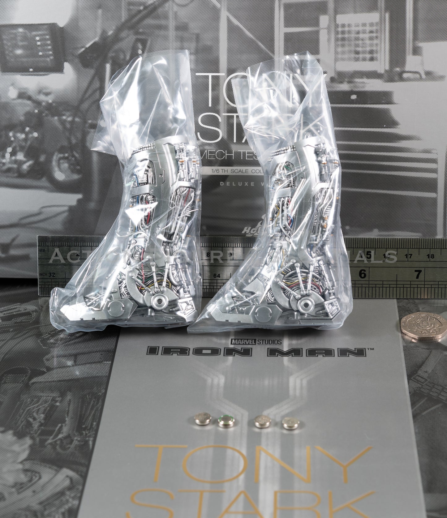 Hot Toys Iron Man Mech Test Boots LED MMS582 1/6 Scale Deluxe Figure Loose Parts