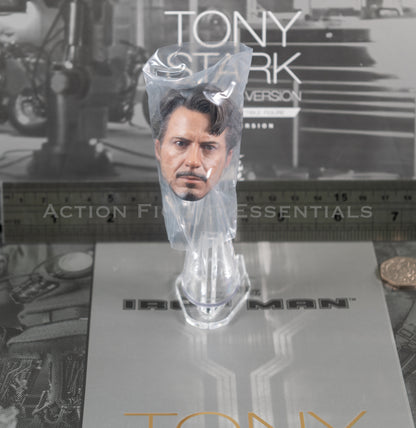 Hot Toys Head Sculpt Tony Stark Mech Test Work Shop MMS582 1/6 Scale Loose Parts