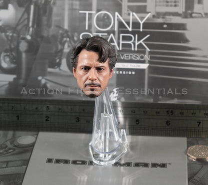 Hot Toys Head Sculpt Tony Stark Mech Test Work Shop MMS582 1/6 Scale Loose Parts