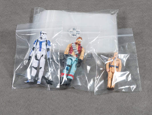 Action Figure Storage Bags - Acid Free - Premium Grade - Slimline Version - (Pack of 100 Acid Free Bags)