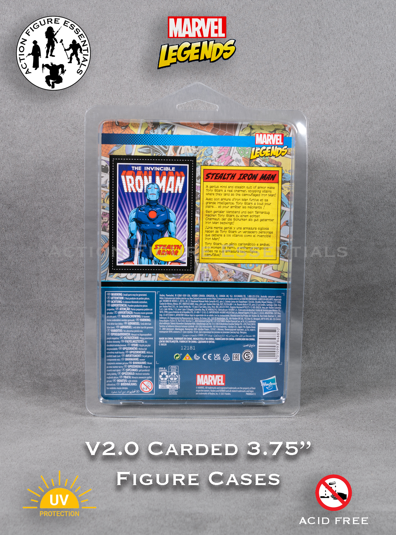 Marvel Legends Storage/Display Cases for The Retro Carded Action Figure Release - Version 2 - (Set of 2 Cases)