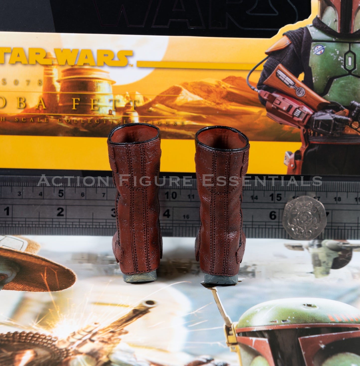 Hot Toys Star Wars Boba Fett Tall Boots 1/6 Figure Parts TMS078 BOBF