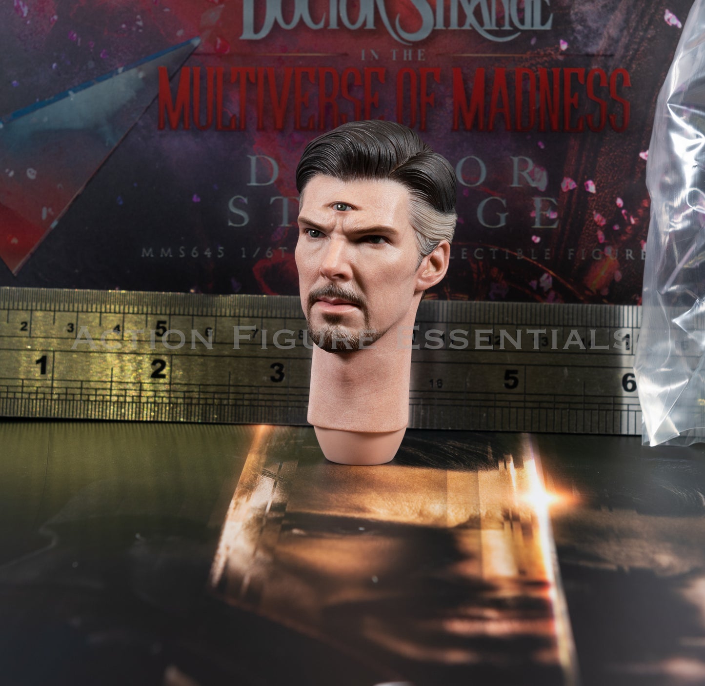 Hot Toys Dr Strange Head Sculpt Third Eye 1/6 MMS645 Multiverse of Madness