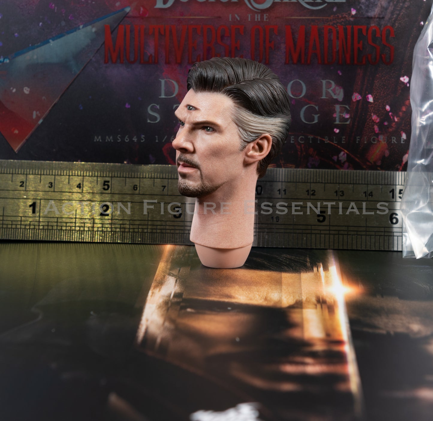 Hot Toys Dr Strange Head Sculpt Third Eye 1/6 MMS645 Multiverse of Madness