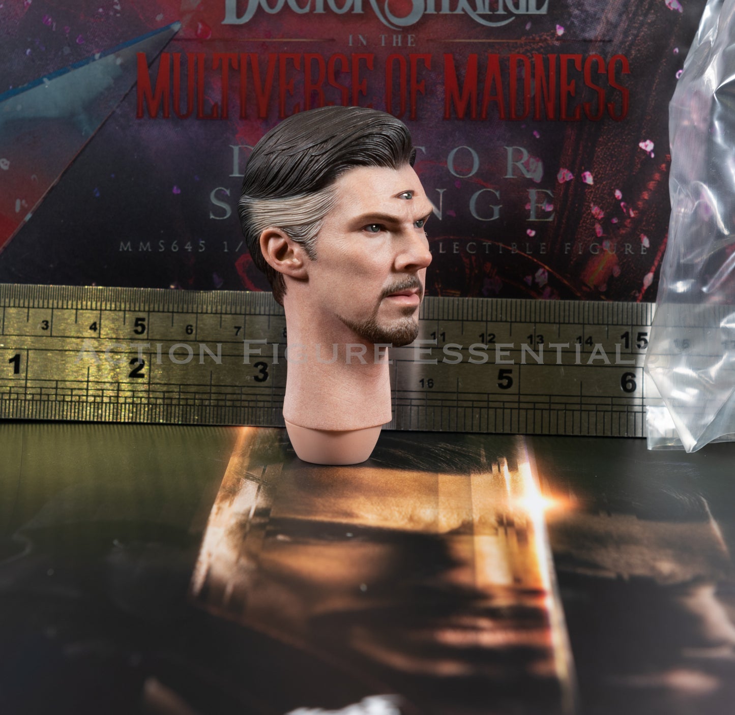 Hot Toys Dr Strange Head Sculpt Third Eye 1/6 MMS645 Multiverse of Madness