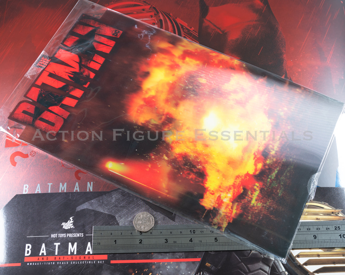 Hot Toys The Batman Display Stand Lenticular Backdrop 1/6 Exclusive MMS641