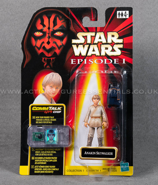 Star Wars: Episode 1 - Anakin Skywalker - 3.75" Action Figure - CommTalk Chip - New Sealed Card - MOC