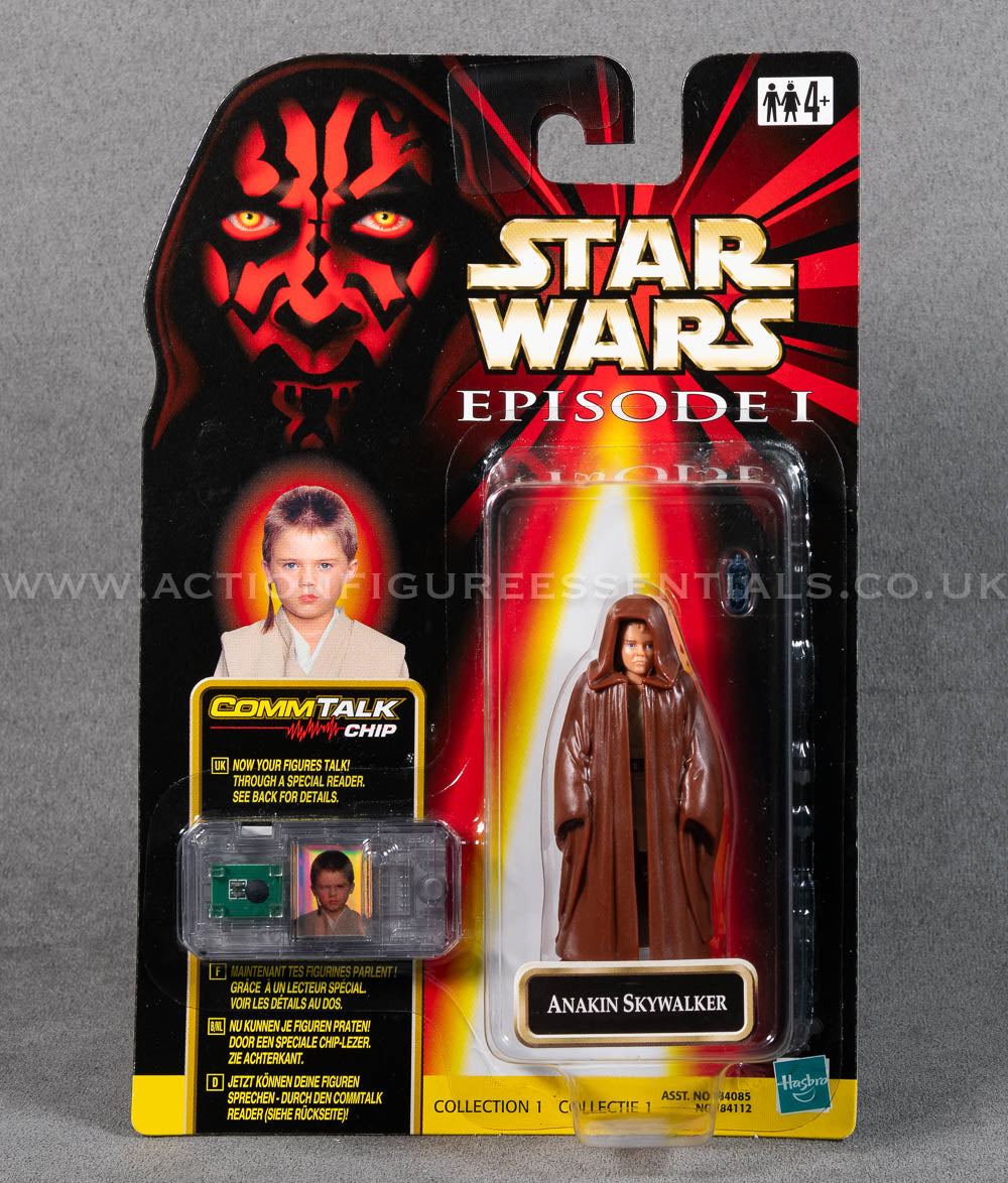 Star Wars: Episode 1 - Anakin Skywalker - 3.75" Action Figure - CommTalk Chip - New Sealed Card - MOC