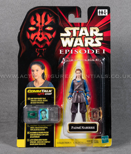 Star Wars: Episode 1 - Padme Naberrie - 3.75" Action Figure - CommTalk Chip - New Sealed Card - MOC