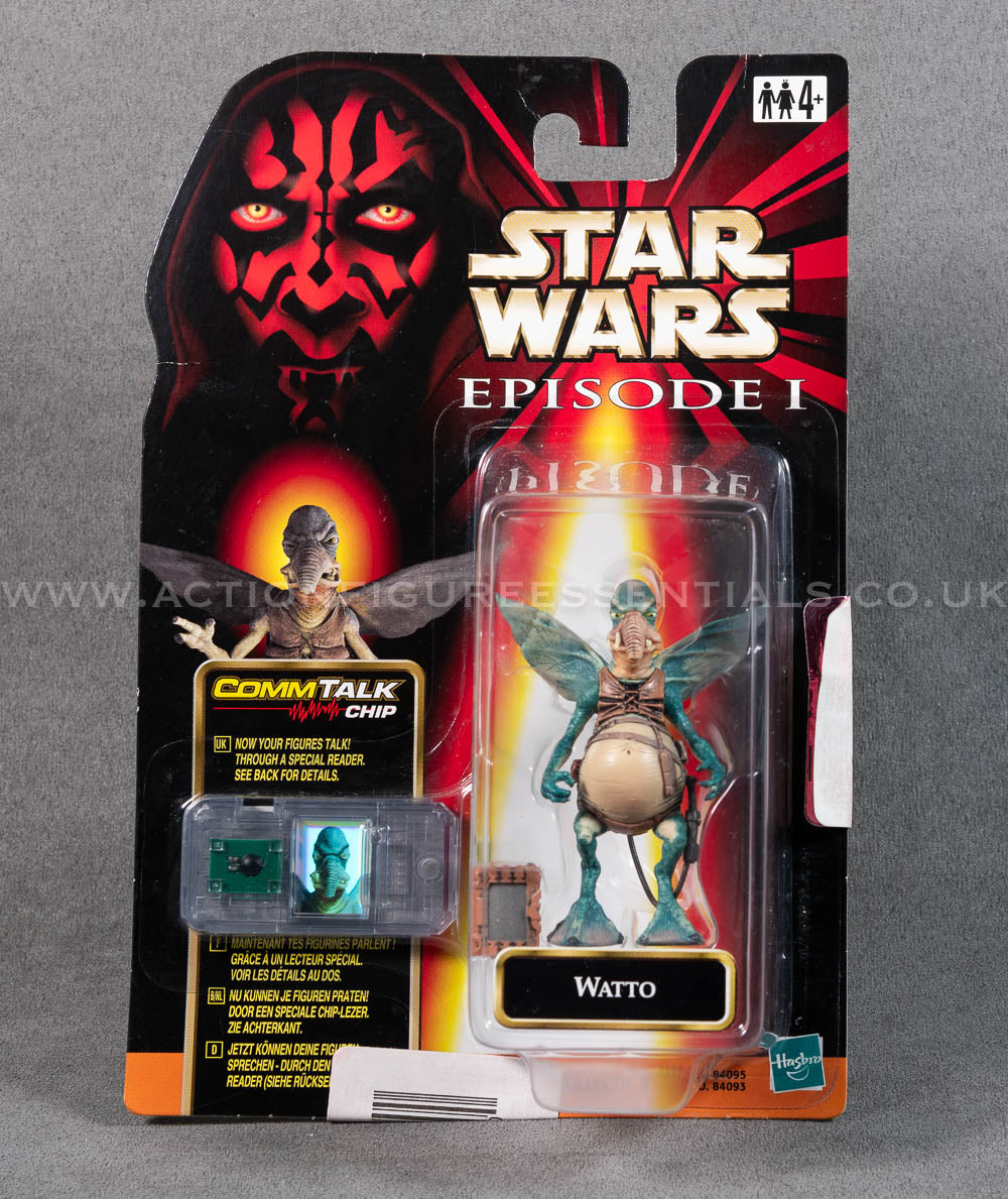 Star Wars: Episode 1 - Watto - 3.75" Action Figure - CommTalk Chip - New Sealed Card - MOC