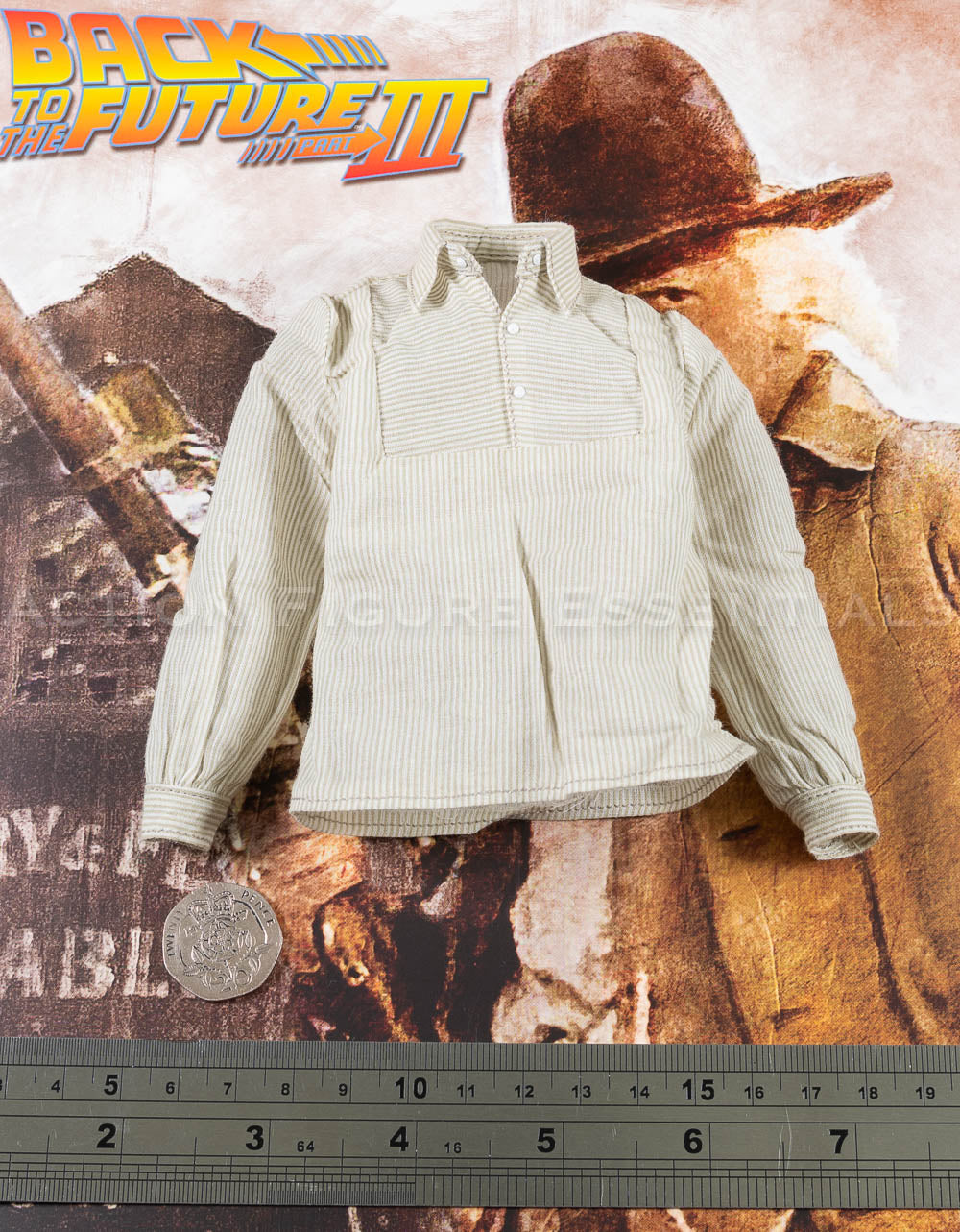 Hot Toys Doc Brown Over Shirt Cowboy Western BTTF3 MMS617 1/6 Scale