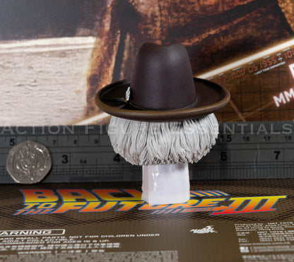 Hot Toys Doc Brown Head Sculpt BTTF3 MMS617 1/6 Scale Western Cowboy