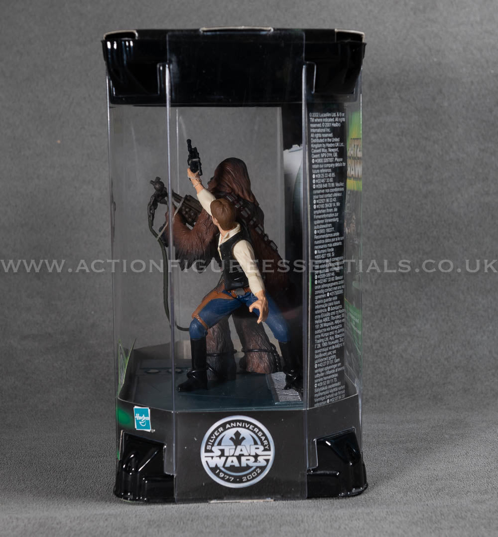 Star Wars Han Solo & Chewbacca Death Star Escape 3.75" Action Figures Boxed MISB Silver Anniversary