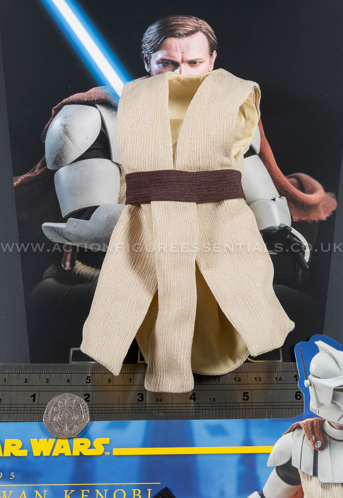 Hot Toys Obi Wan Kenobi Tunic Sash Clone Wars TMS095 1/6 Part Clone Trooper