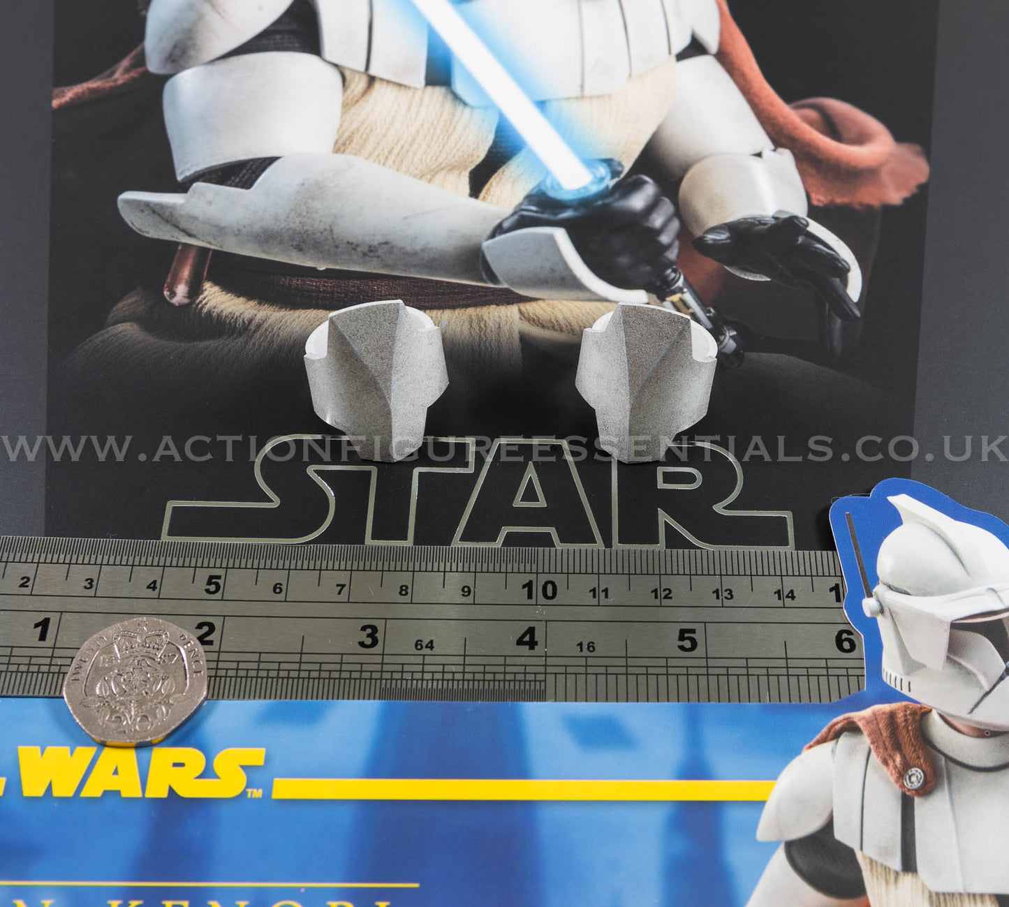 Hot Toys Obi Wan Kenobi Knee Pads Armour Clone Wars TMS095 1/6 Part Clone Trooper