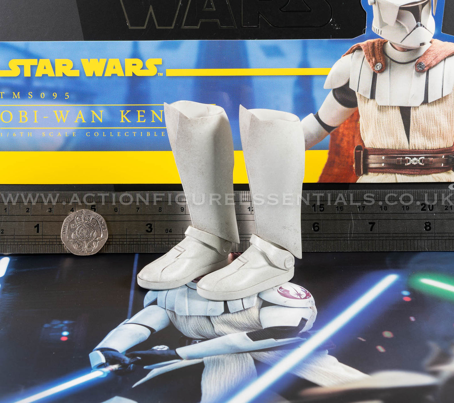 Hot Toys Obi Wan Kenobi Armour Boots Clone Wars TMS095 1/6 Part Clone Trooper