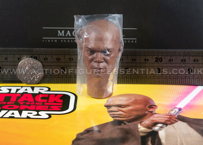 Hot Toys Mace Windu Head Sculpt (Samuel L Jackson) Clone Wars Star Wars MMS681 1/6 Part Jedi