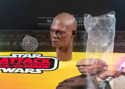 Hot Toys Mace Windu Head Sculpt (Samuel L Jackson) Clone Wars Star Wars MMS681 1/6 Part Jedi