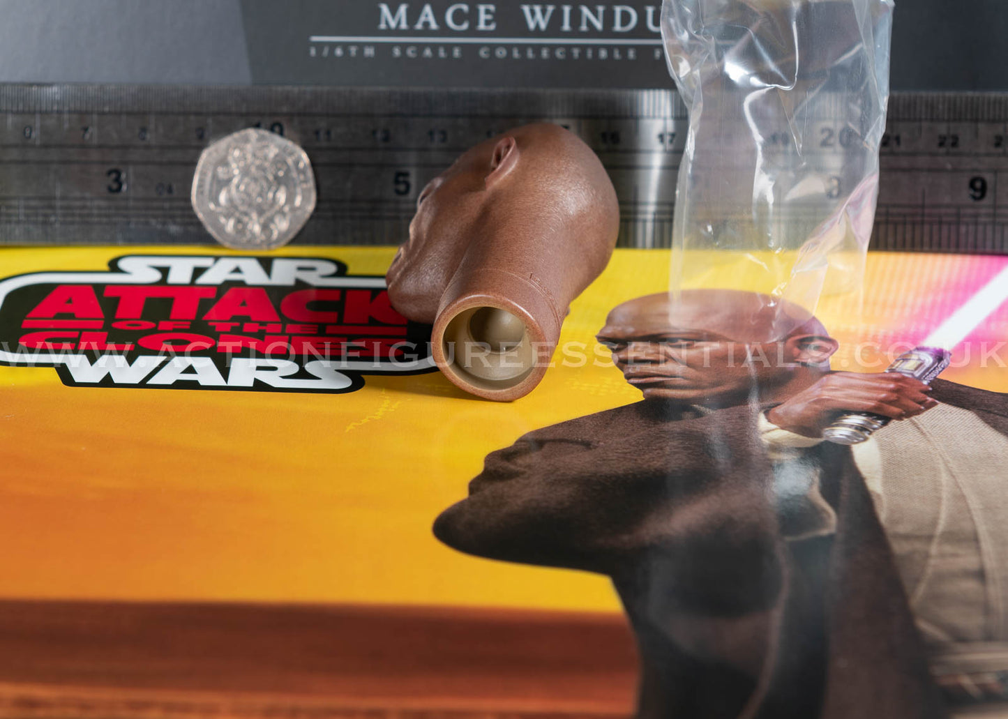 Hot Toys Mace Windu Head Sculpt (Samuel L Jackson) Clone Wars Star Wars MMS681 1/6 Part Jedi