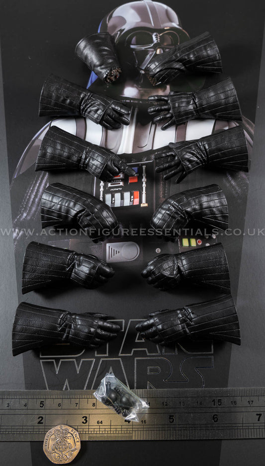 Hot Toys Star Wars Darth Vader Gloved Hands Wrist Pegs 1/6 Scale Parts MMS700 Return of The Jedi