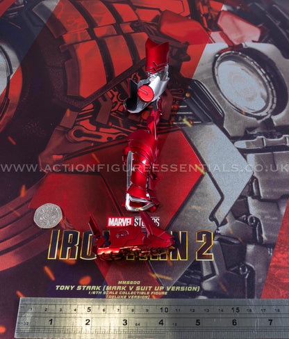 Hot Toys Iron Man 2 Right Leg Armor Suit Up Set Deluxe Version MMS600 1/6 Scale Parts Marvel