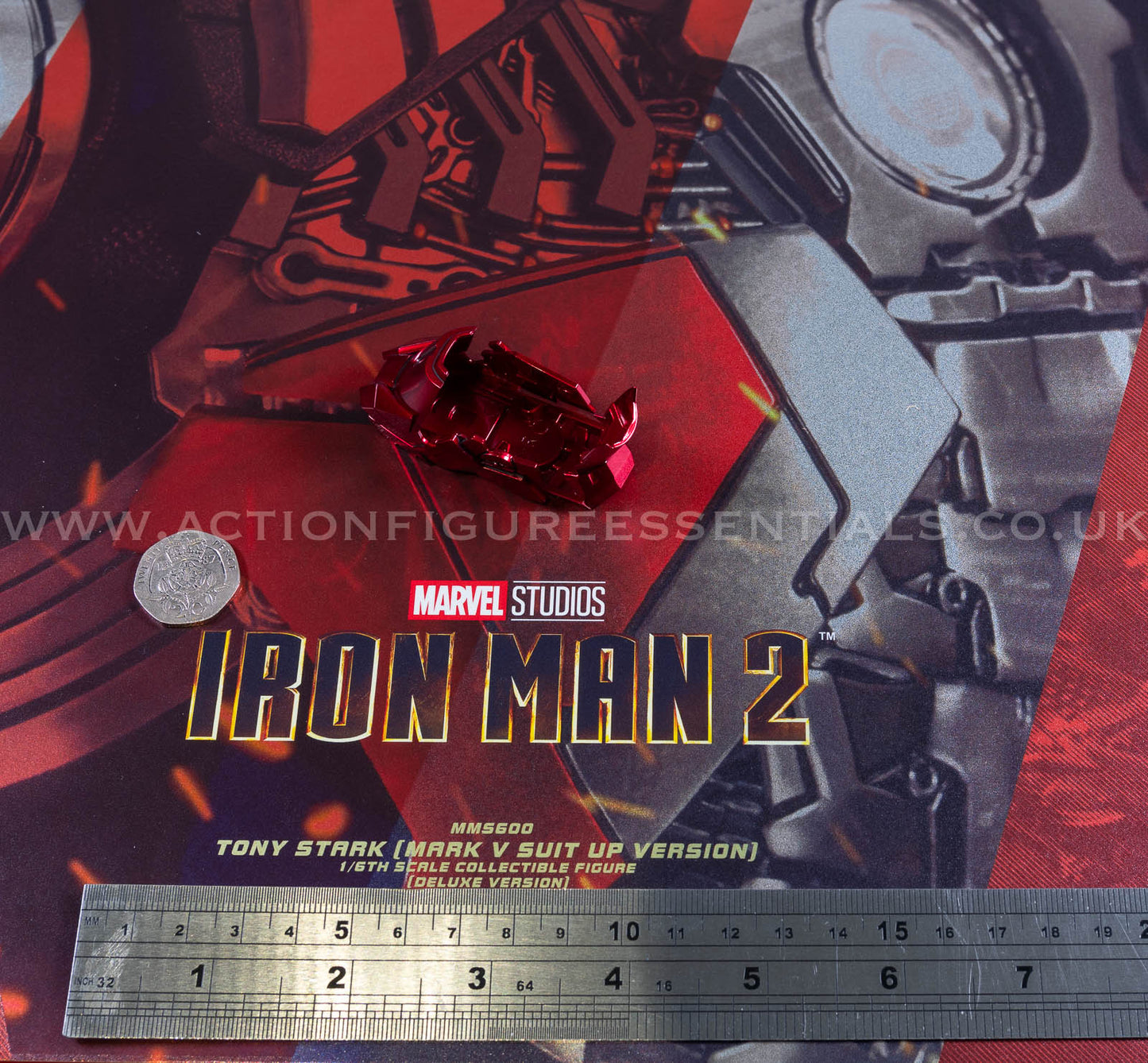 Hot Toys Iron Man 2 Right Leg Armor Suit Up Set Deluxe Version MMS600 1/6 Scale Parts Marvel
